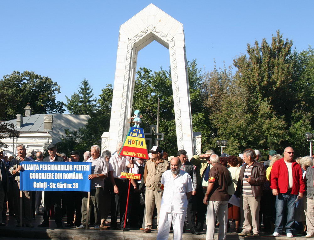 Pensionarii din Galați se pregătesc din nou de proteste