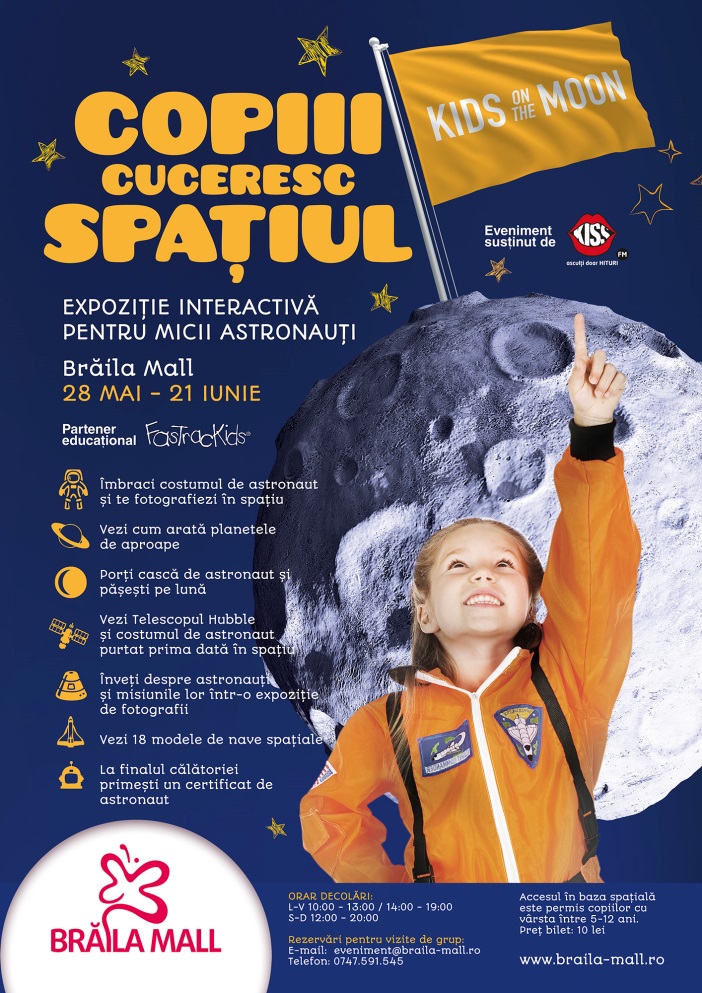 Echipajul Kids on the Moon îi așteaptă pe copii să decoleze într-o fascinantă călătorie pe lună!